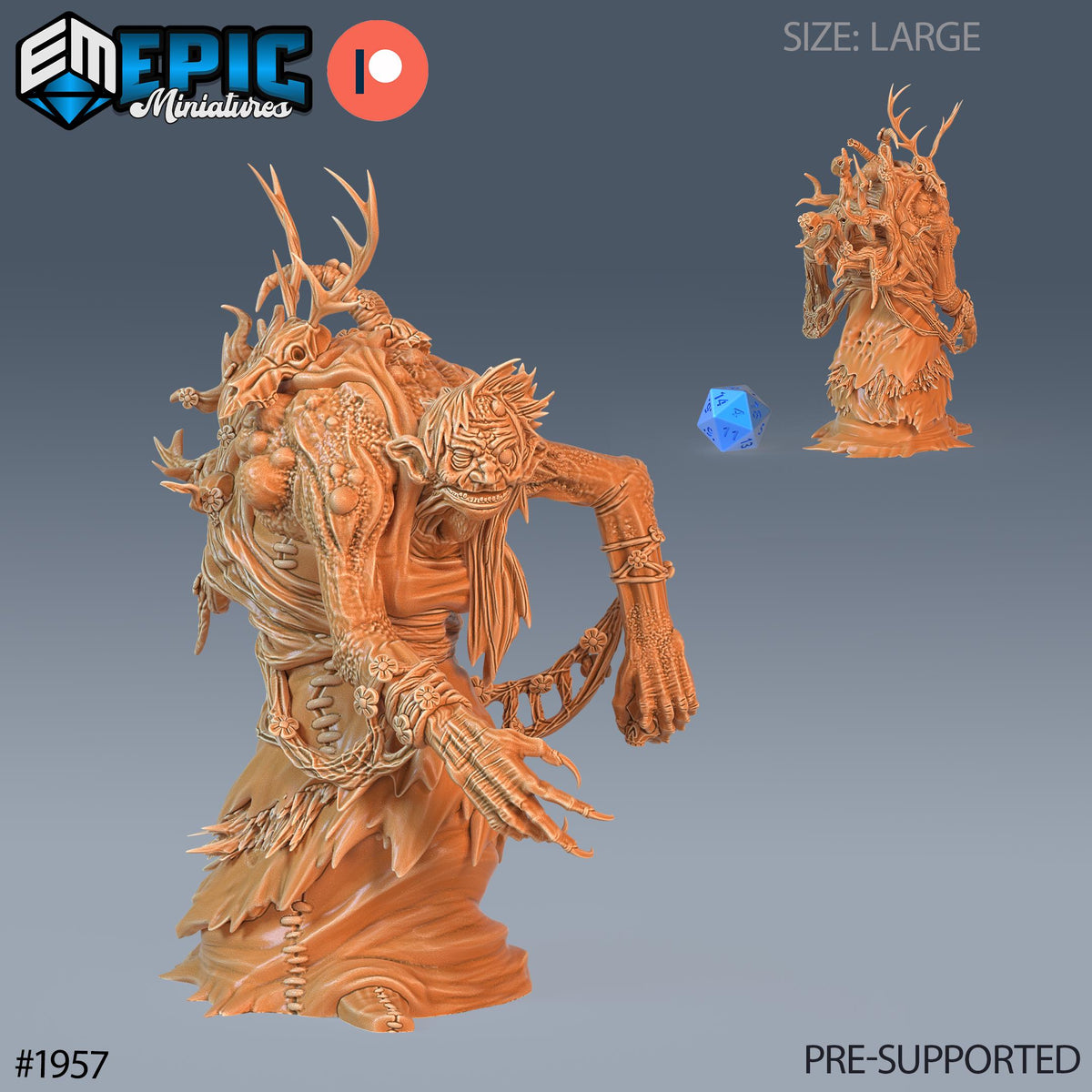 Annis Hag Option #1957 front DND miniature Infested Woodlands 16k resin