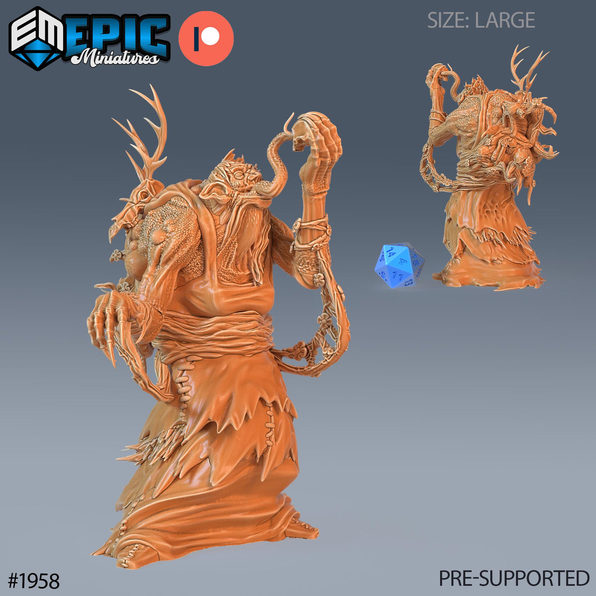 Annis Hag Option #1958 front DND miniature Infested Woodlands 16k resin