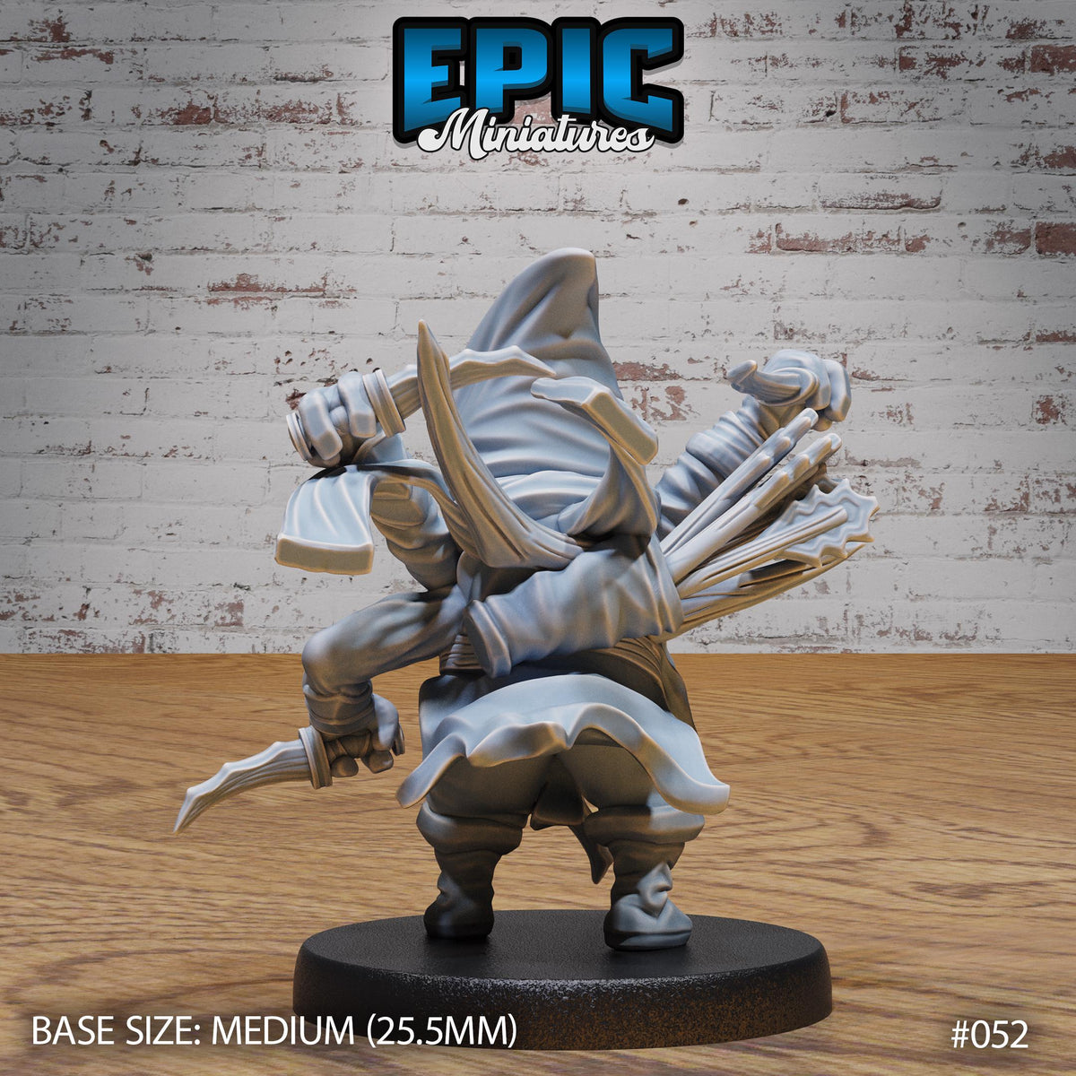 Spider Folk Assassin Option #052 front DND miniature Dark Elf Army Pack 16k resin