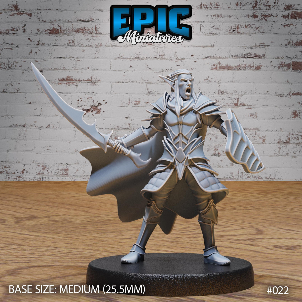 Dark Elf Army Collection Option #022 front DND miniature Dark Elf Army Pack 16k resin
