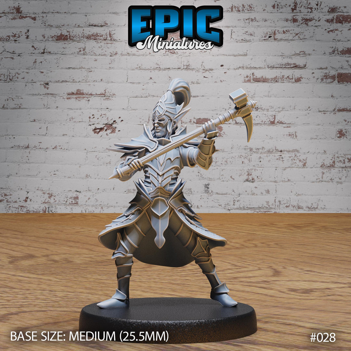 Dark Elf Army Collection Option #028 front DND miniature Dark Elf Army Pack 16k resin