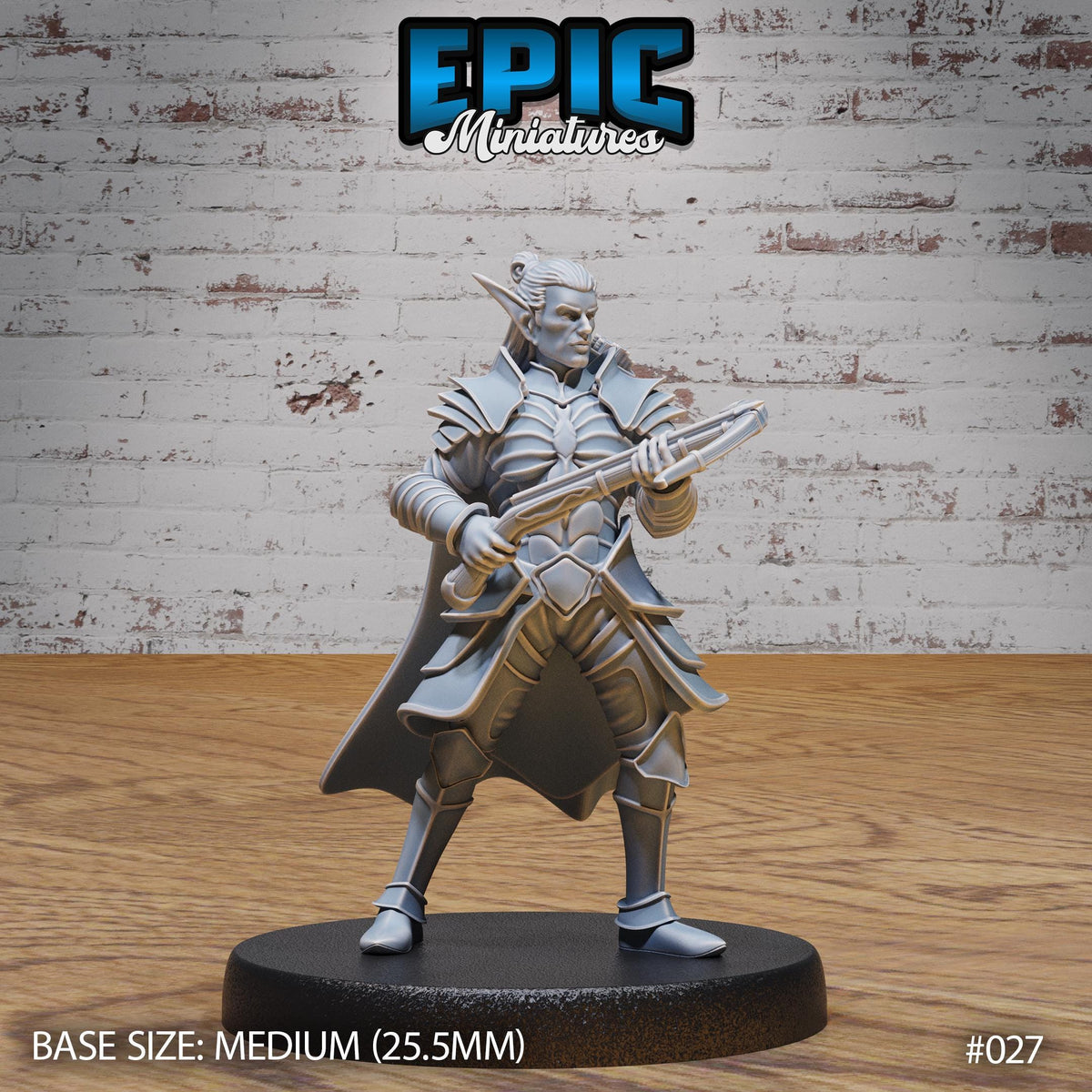 Dark Elf Army Collection Option #027 front DND miniature Dark Elf Army Pack 16k resin