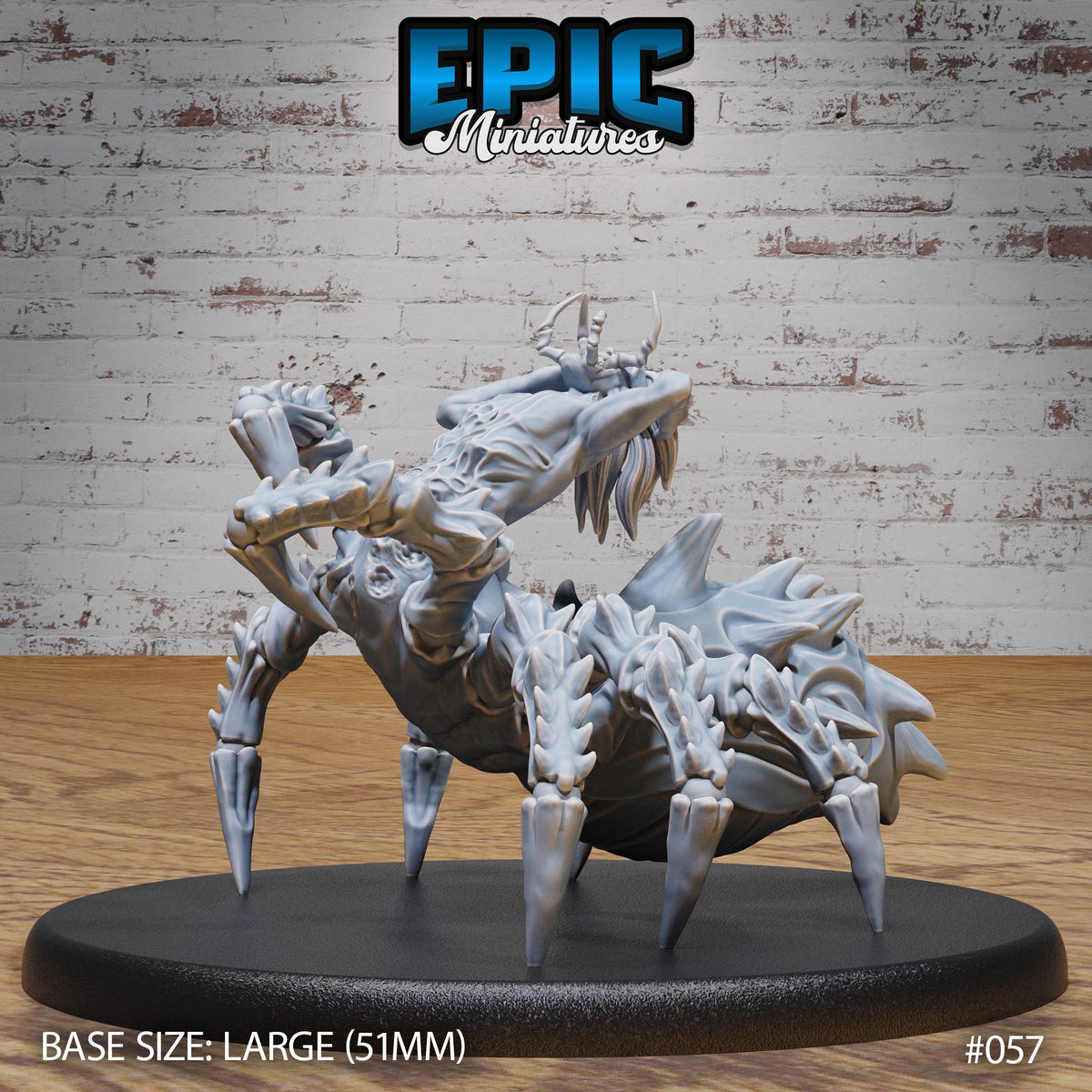 Drider Folk Option #057 front DND miniature Dark Elf Army Pack 16k resin