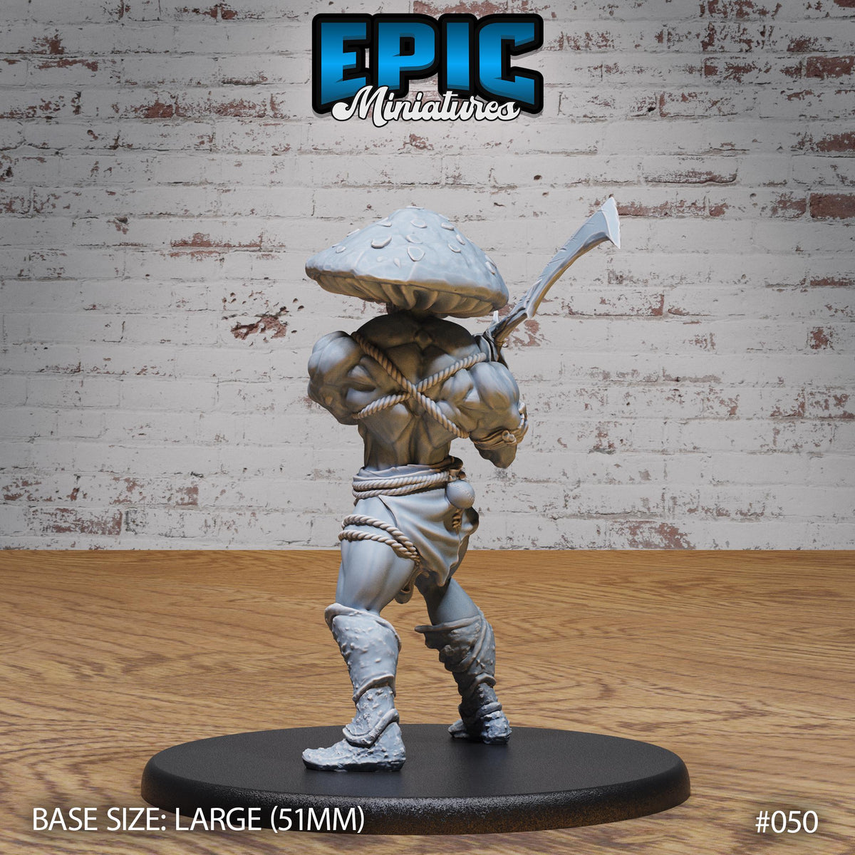 Mushroom Folk Option #050 front DND miniature Dark Elf Army Pack 16k resin