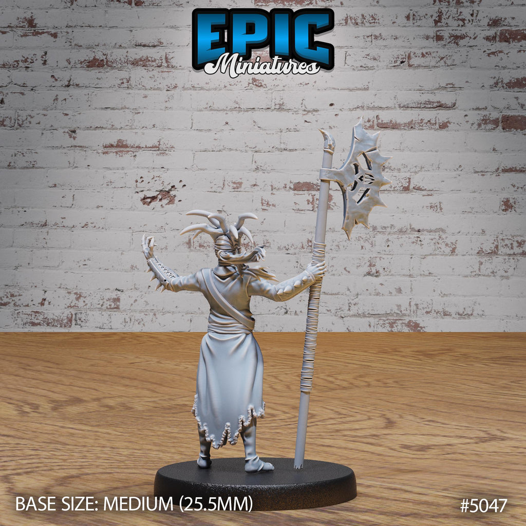 High Warlock Option #5047 back DND miniature Hells Wrath 16k resin