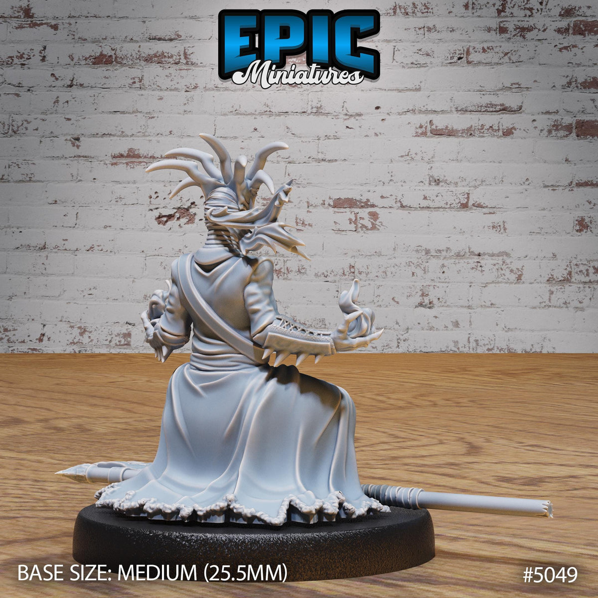 High Warlock Option #5049 back DND miniature Hells Wrath 16k resin
