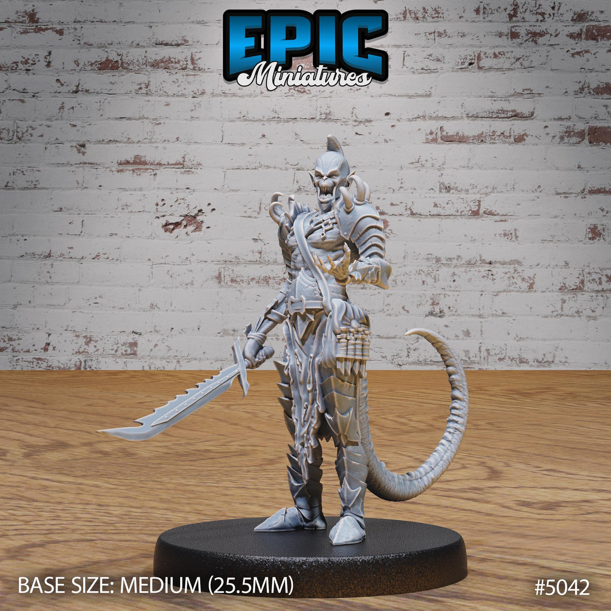 Tail Devil Option #5042 front DND miniature Hells Wrath 16k resin