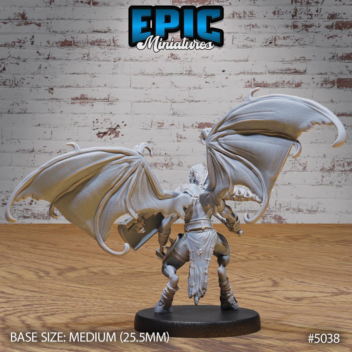 Pit Fighter Devil Option #5038 back DND miniature Hells Wrath 16k resin