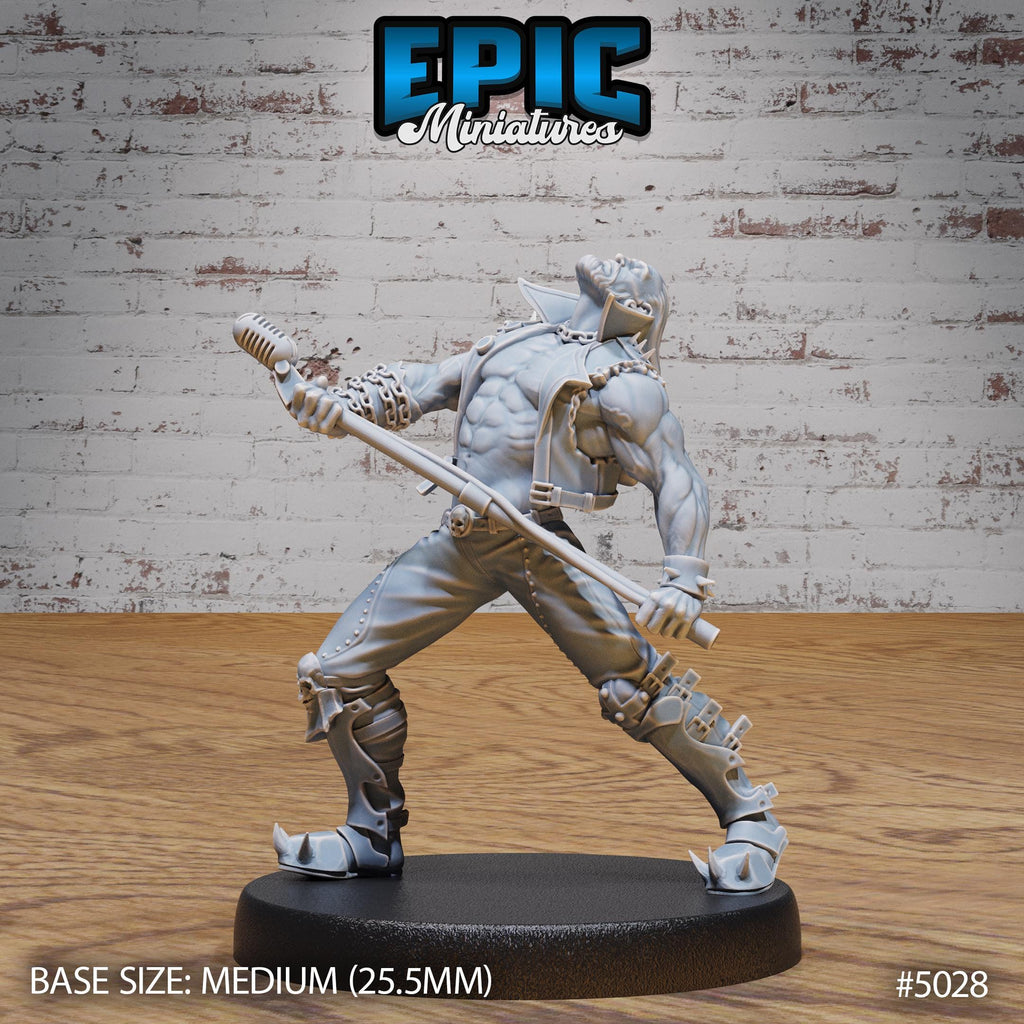 Hell Metal Bard Option #5028 front DND miniature Hells Wrath 16k resin