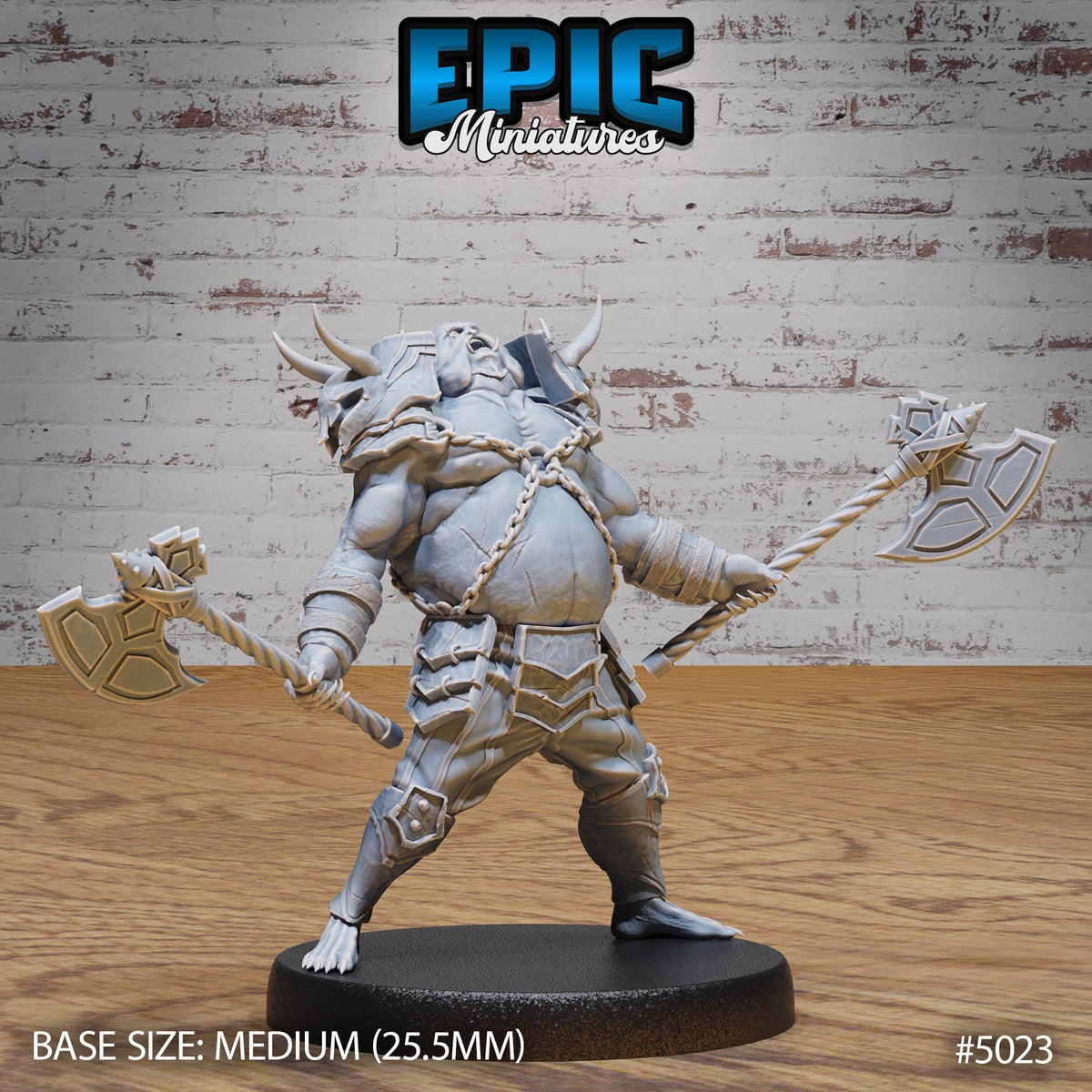 Pig Demon Officer Option #5023 front DND miniature Hells Wrath 16k resin