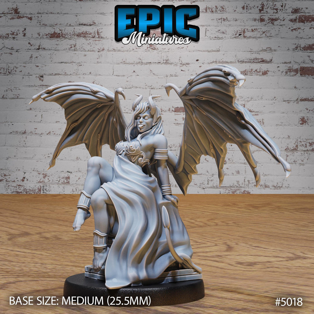 Succubus Demon 1 NSFW front DND miniature Hells Wrath 16k resin