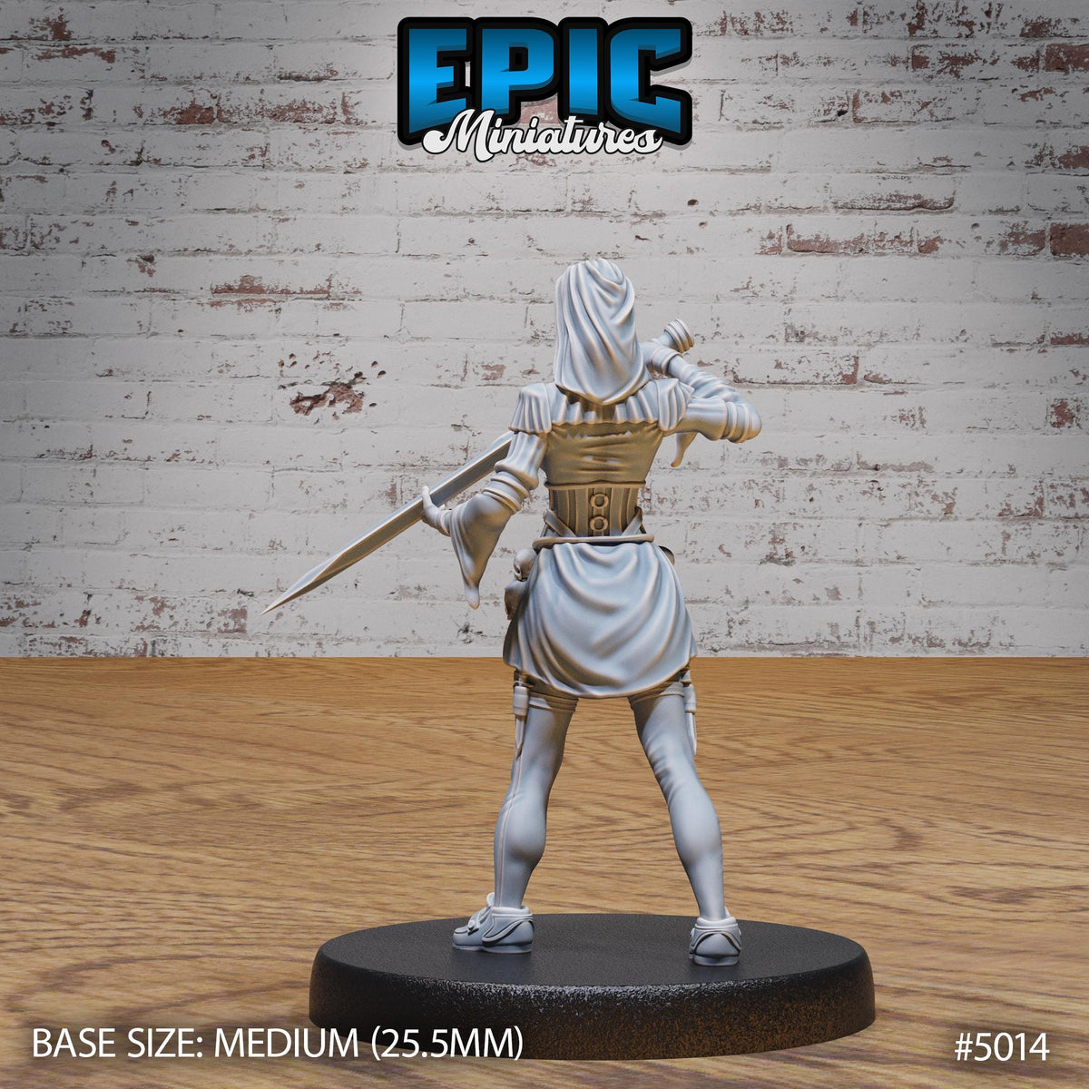 Dark Nun Option #5014 back DND miniature Hells Wrath 16k resin
