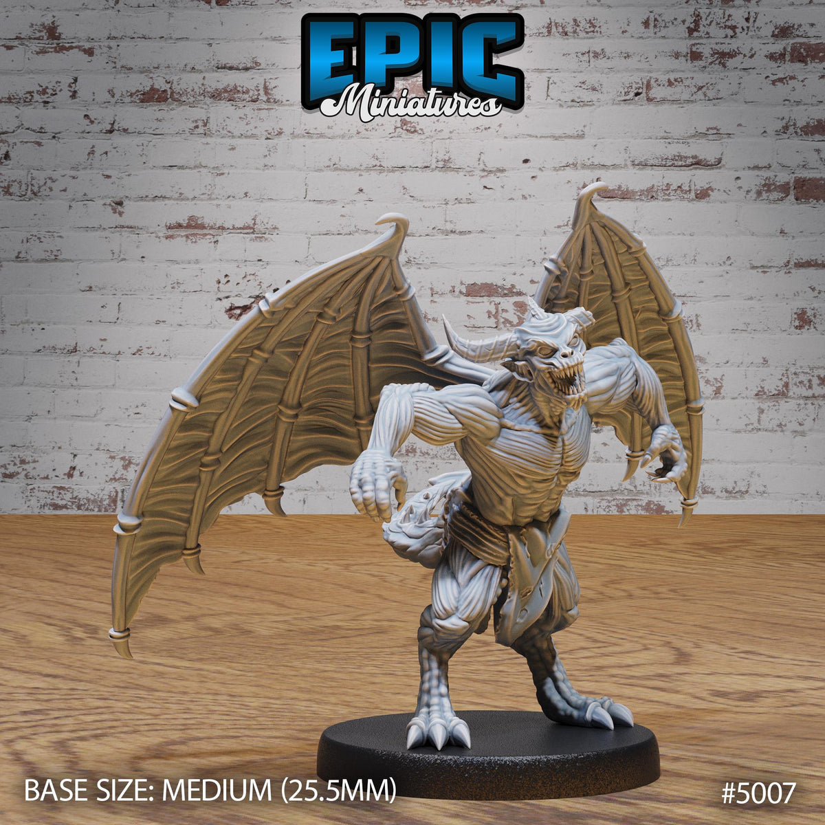 Devil Minion Option #5007 front DND miniature Hells Wrath 16k resin