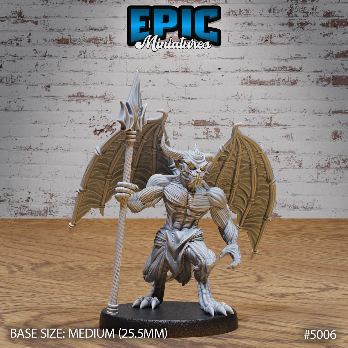 Devil Minion Option #5006 front DND miniature Hells Wrath 16k resin