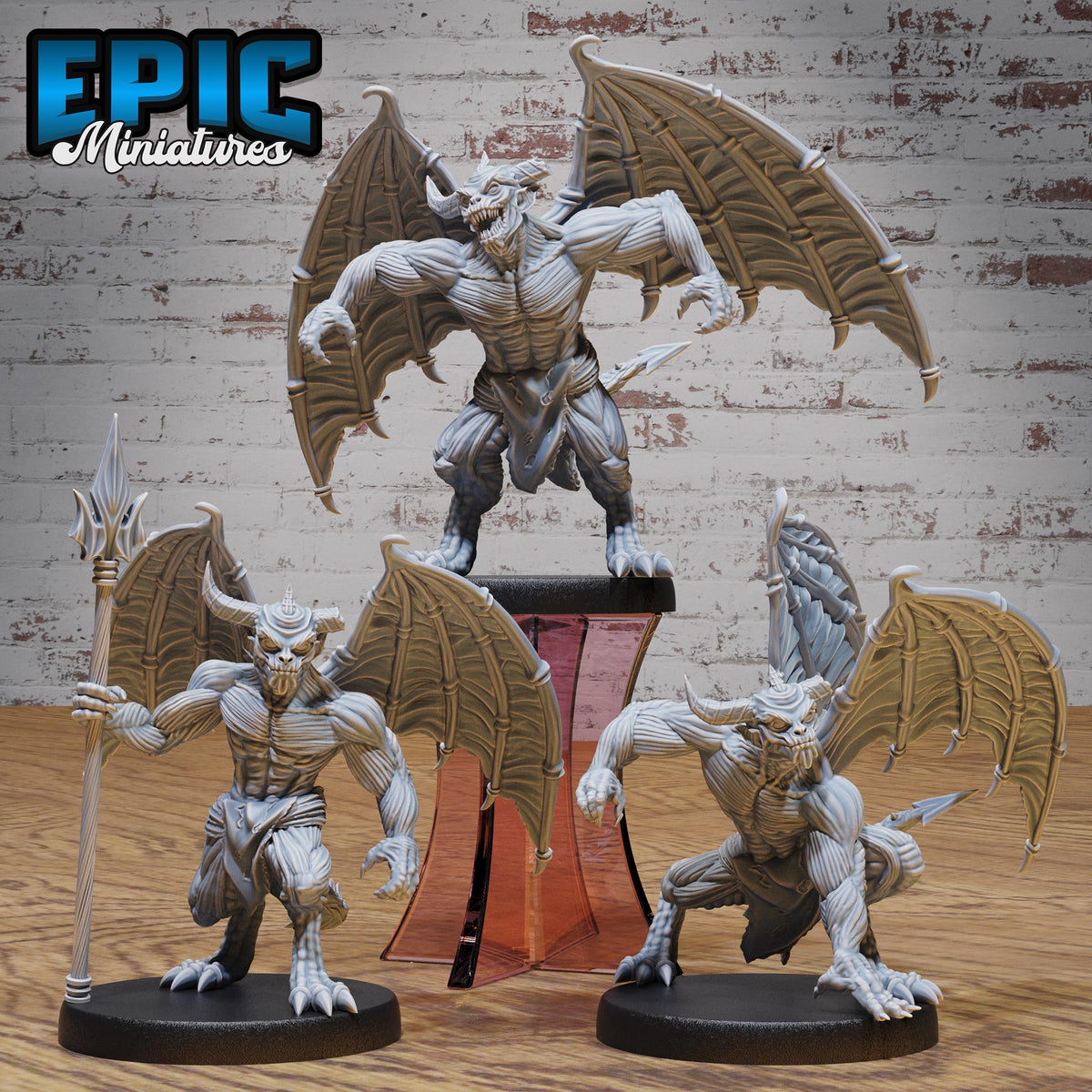 Devil Minion Set of 3 DND miniatures group photo Hells Wrath