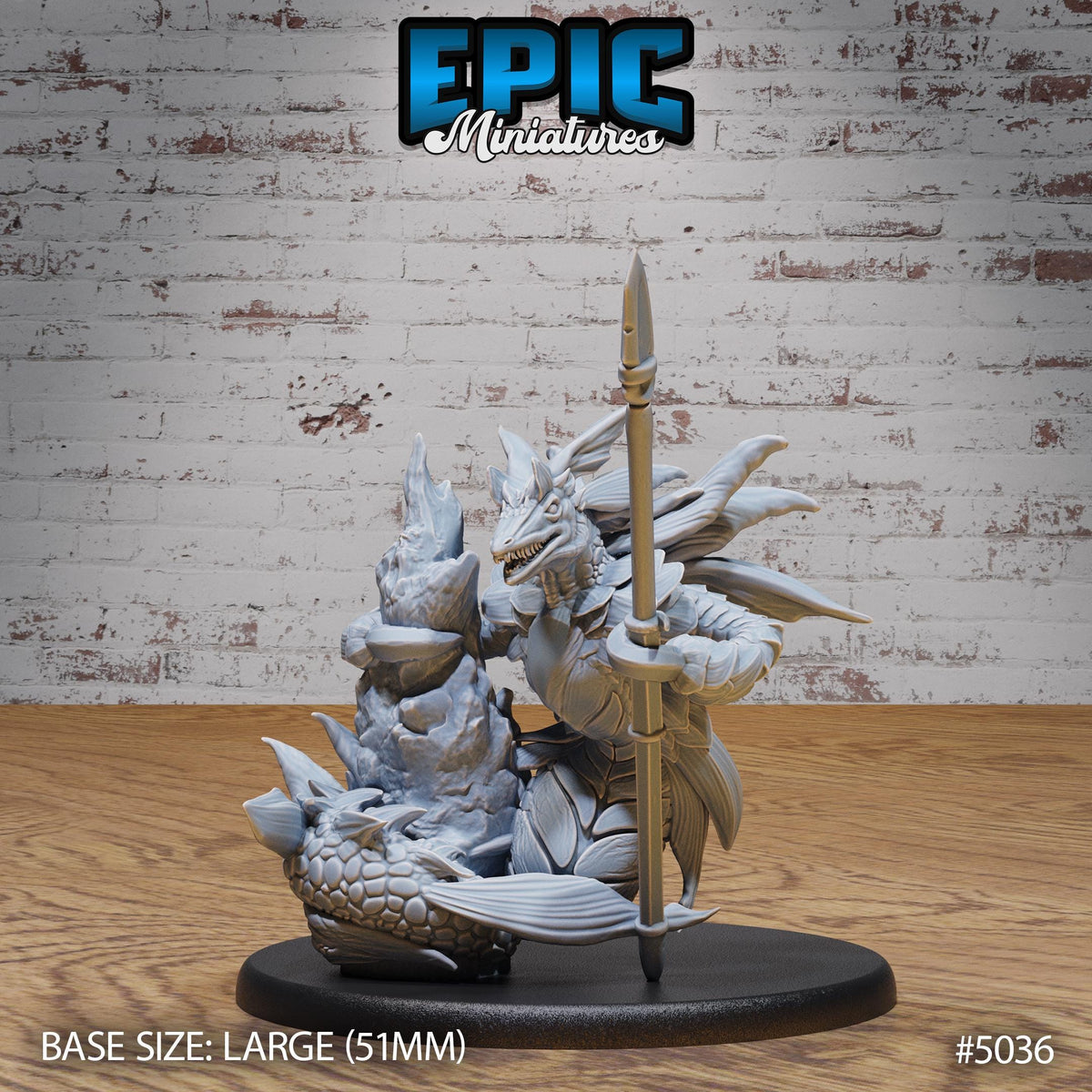 Wastrilith Water Demon Option #5036 front DND miniature Hells Wrath 16k resin