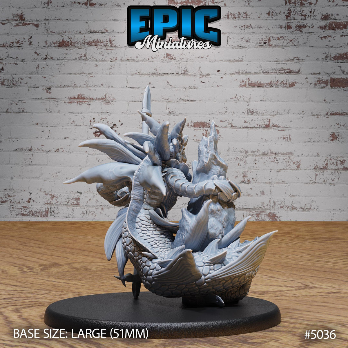Wastrilith Water Demon Option #5036 back DND miniature Hells Wrath 16k resin