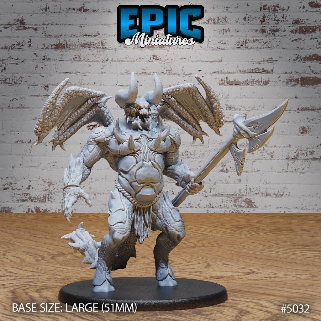 Wrath Devil Option #5032 front DND miniature Hells Wrath 16k resin