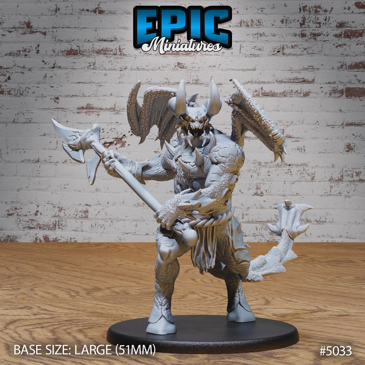 Wrath Devil Option #5033 front DND miniature Hells Wrath 16k resin