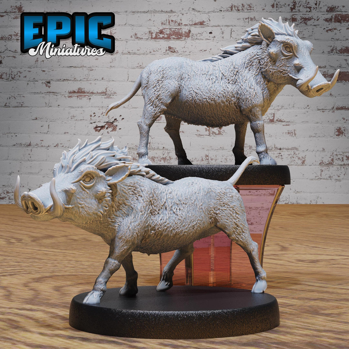 Warthog Set of 2 DND miniatures group photo Northern Tales
