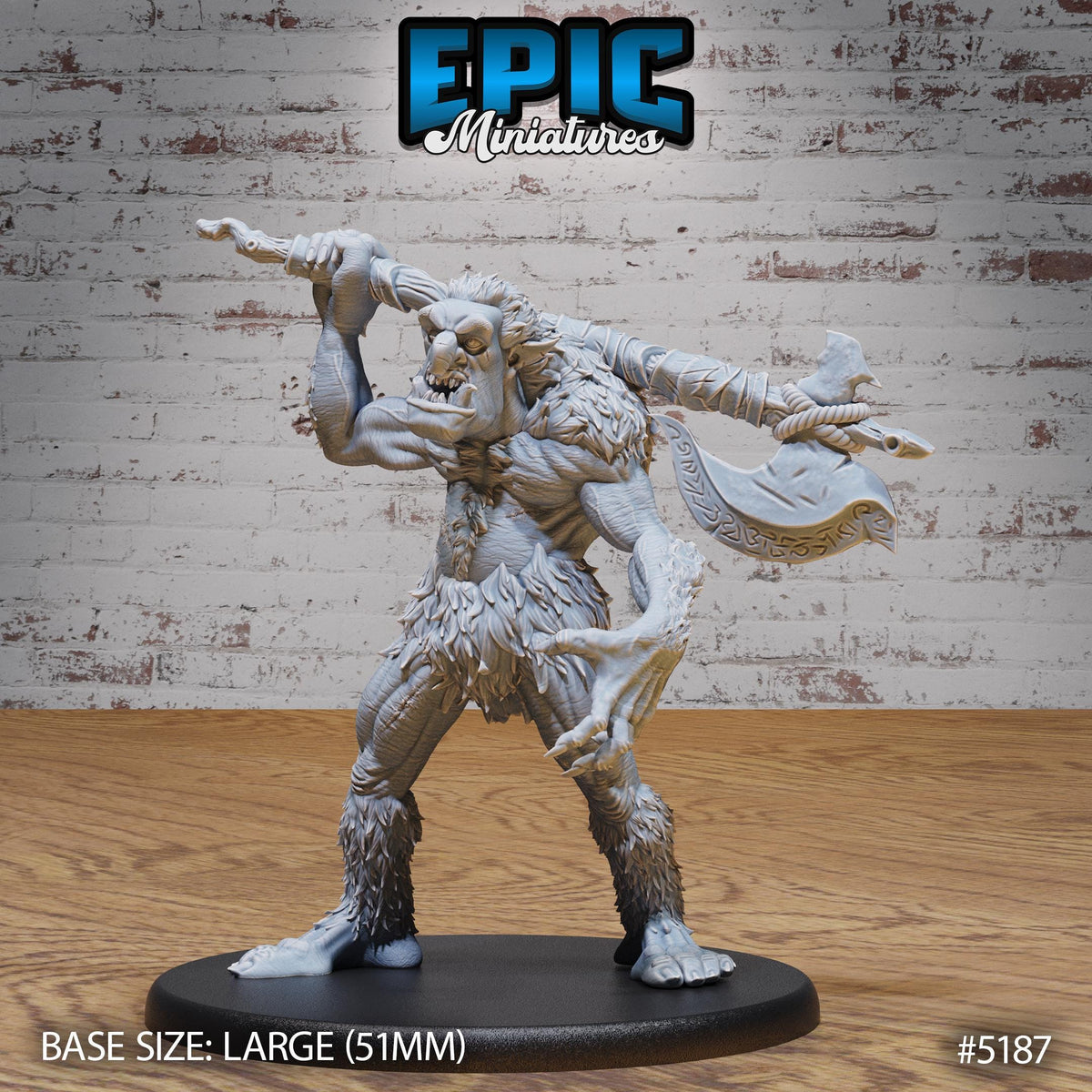Grendel Option #5187 front DND miniature Northern Tales 16k resin