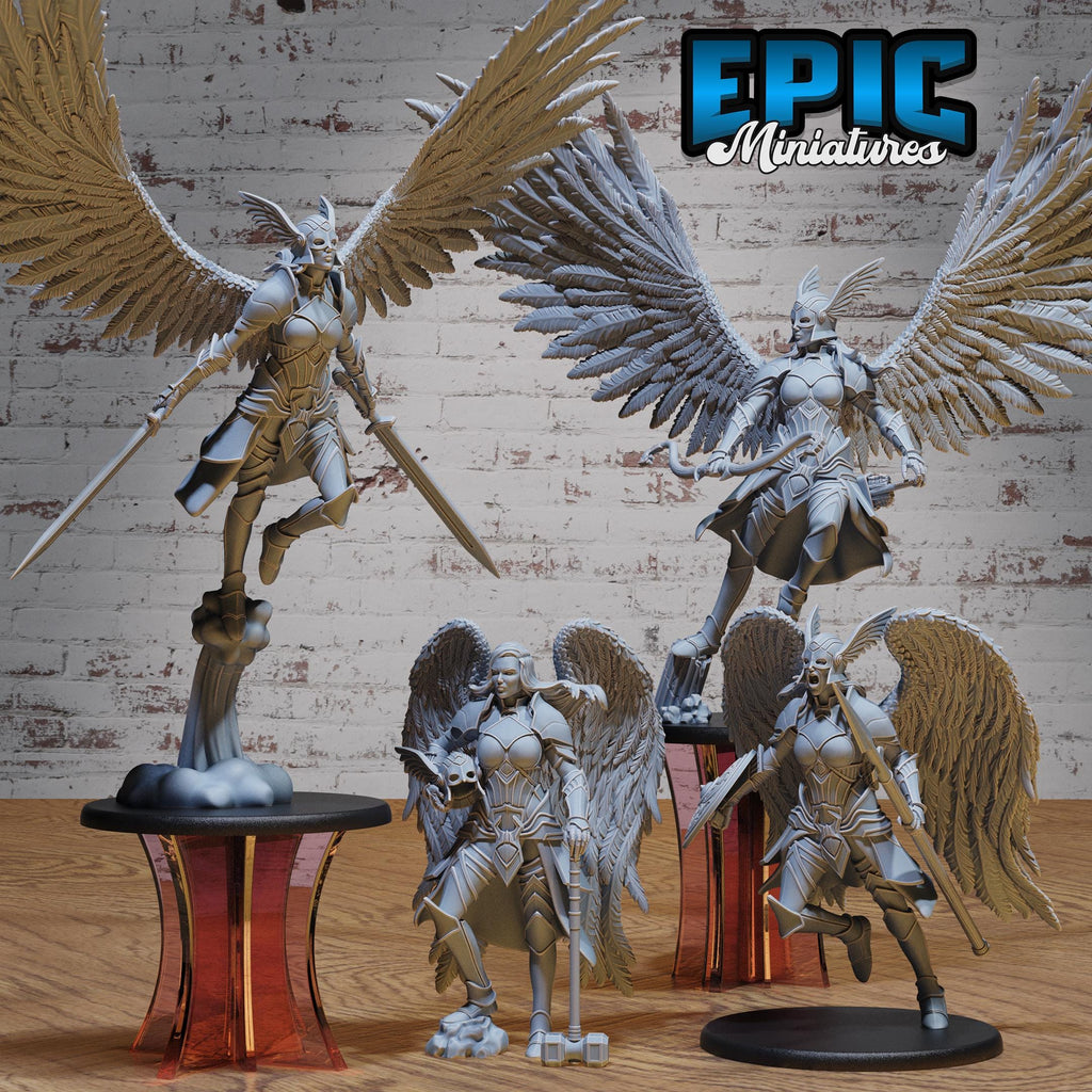 Valkyrie Set of 3 DND miniatures group photo Northern Tales