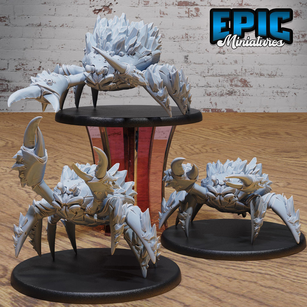 Frost Crab Set of 3 DND miniatures group photo Northern Tales