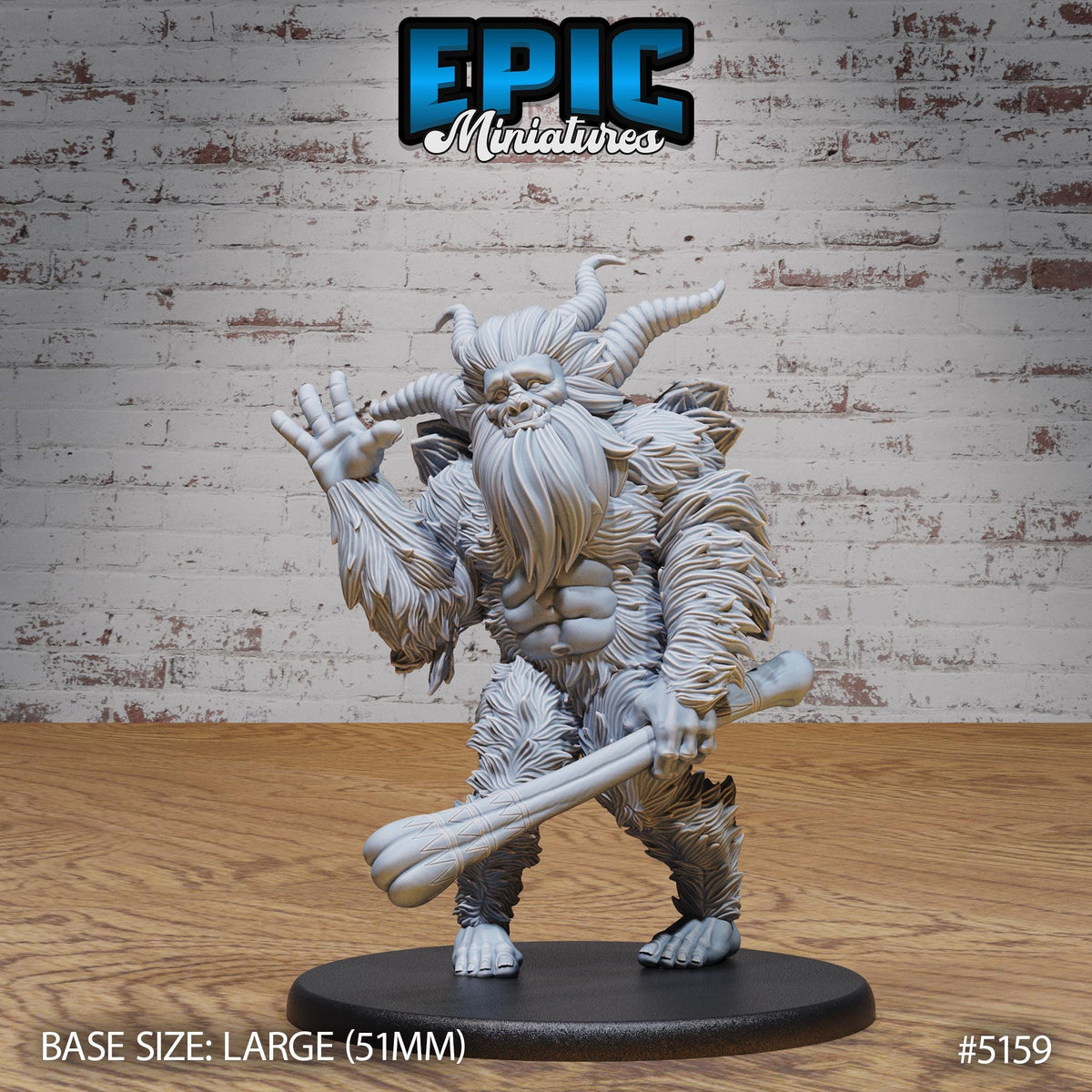 Old Yeti Option #5159 front DND miniature Northern Tales 16k resin