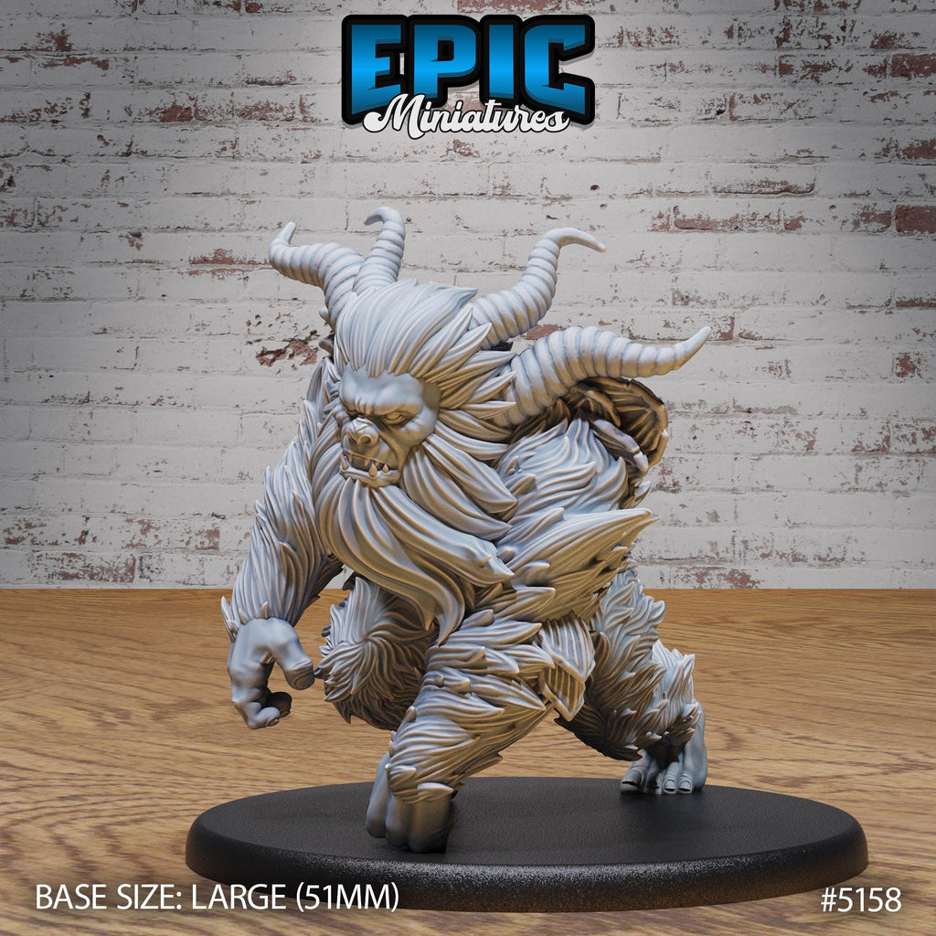 Old Yeti Option #5158 front DND miniature Northern Tales 16k resin