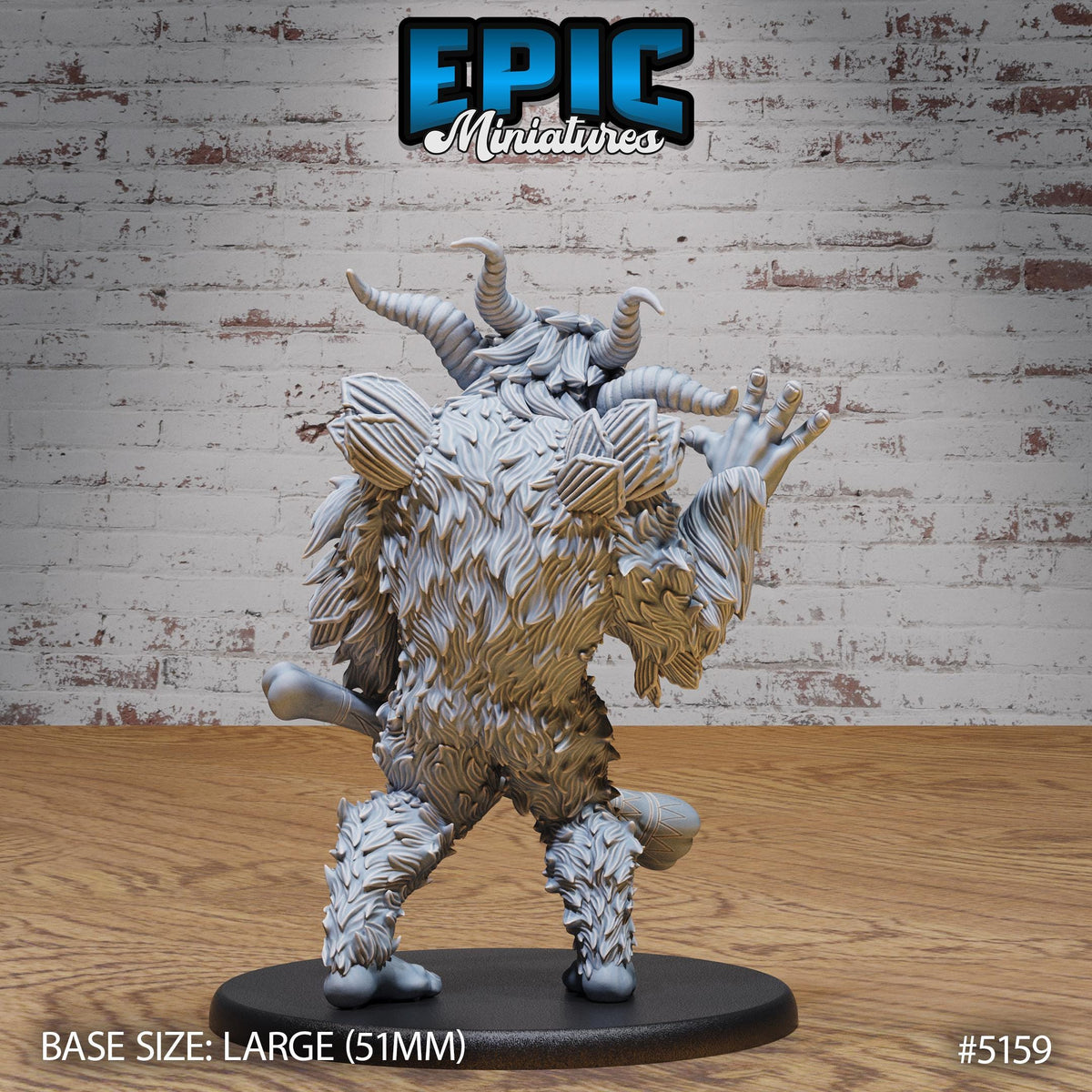Old Yeti Option #5159 back DND miniature Northern Tales 16k resin