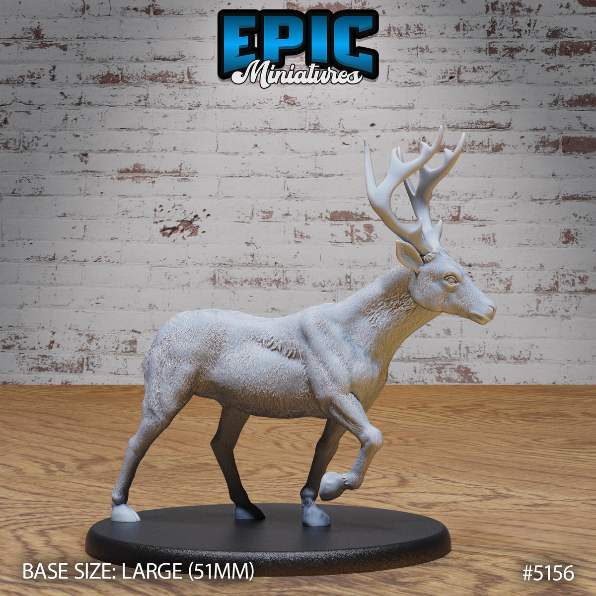 Deer Option #5156 back DND miniature Northern Tales 16k resin