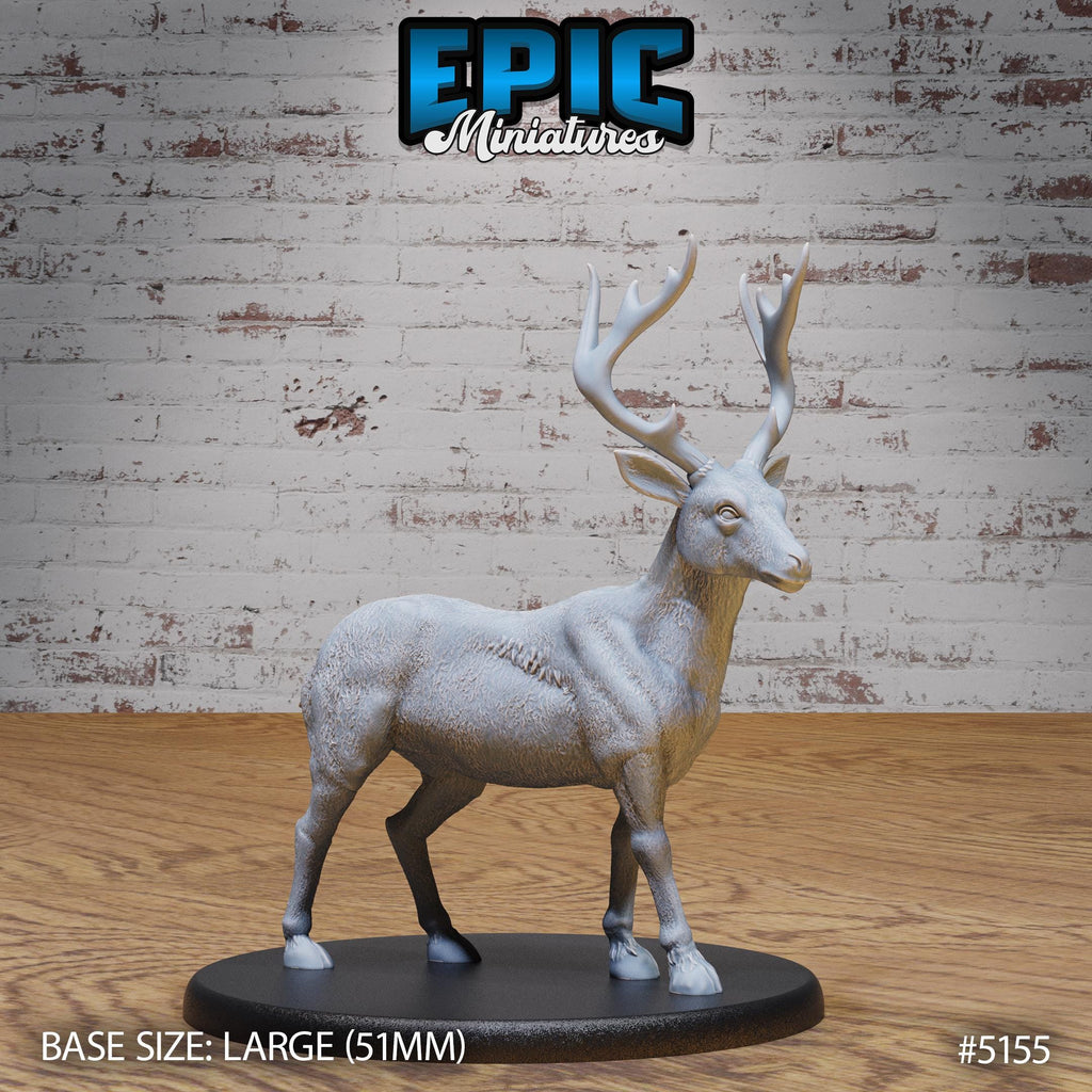 Deer Option #5155 back DND miniature Northern Tales 16k resin