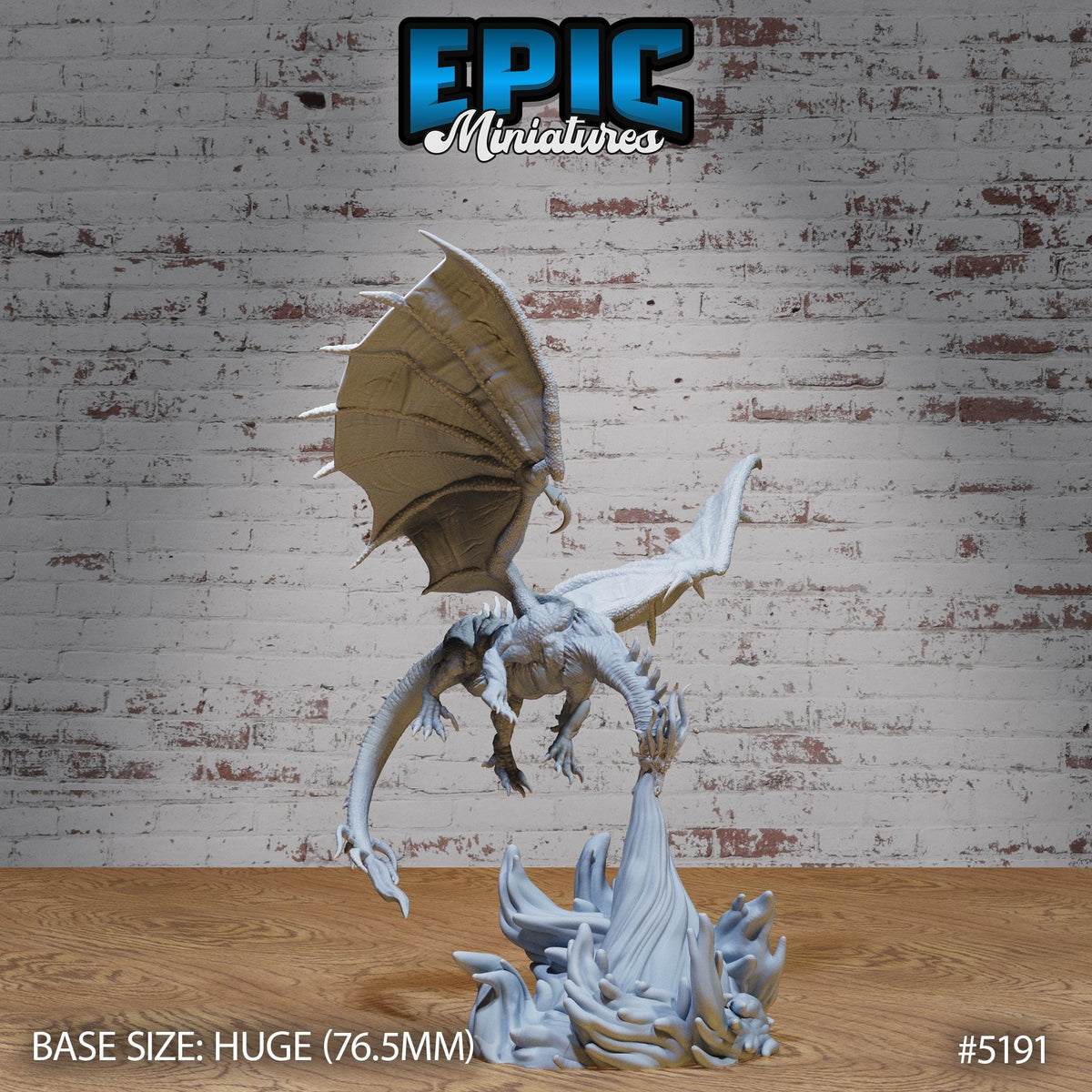 Beowulf Dragon Option #5191 front DND miniature Northern Tales 16k resin