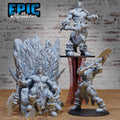 Jotun Frost Giant Set of 3 DND miniatures group photo Northern Tales