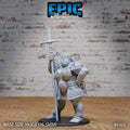 Hill Giantess Option #5163 front DND miniature Northern Tales 16k resin