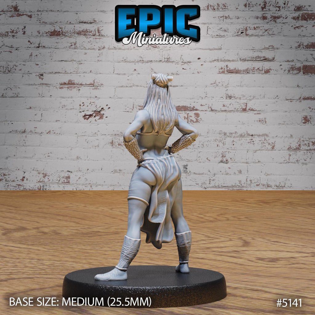 Female Slaver Option #5141 back DND miniature Prison Break 16k resin