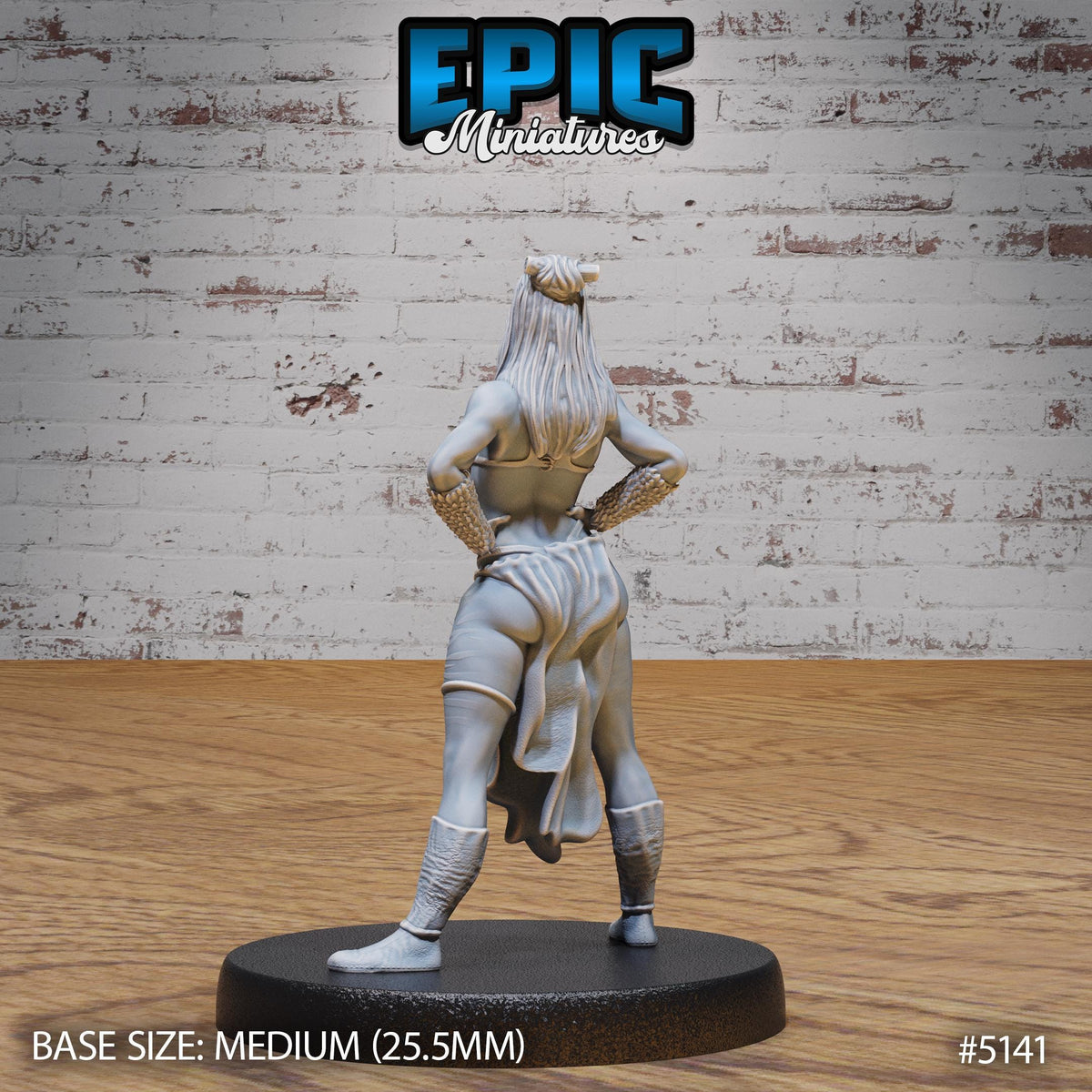 Female Slaver Option #5141 back DND miniature Prison Break 16k resin