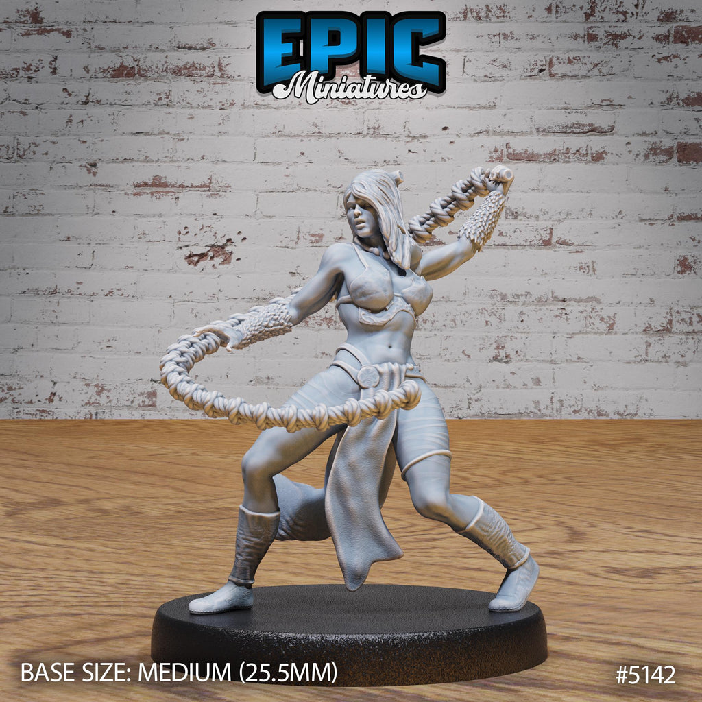 Female Slaver Option #5142 front DND miniature Prison Break 16k resin