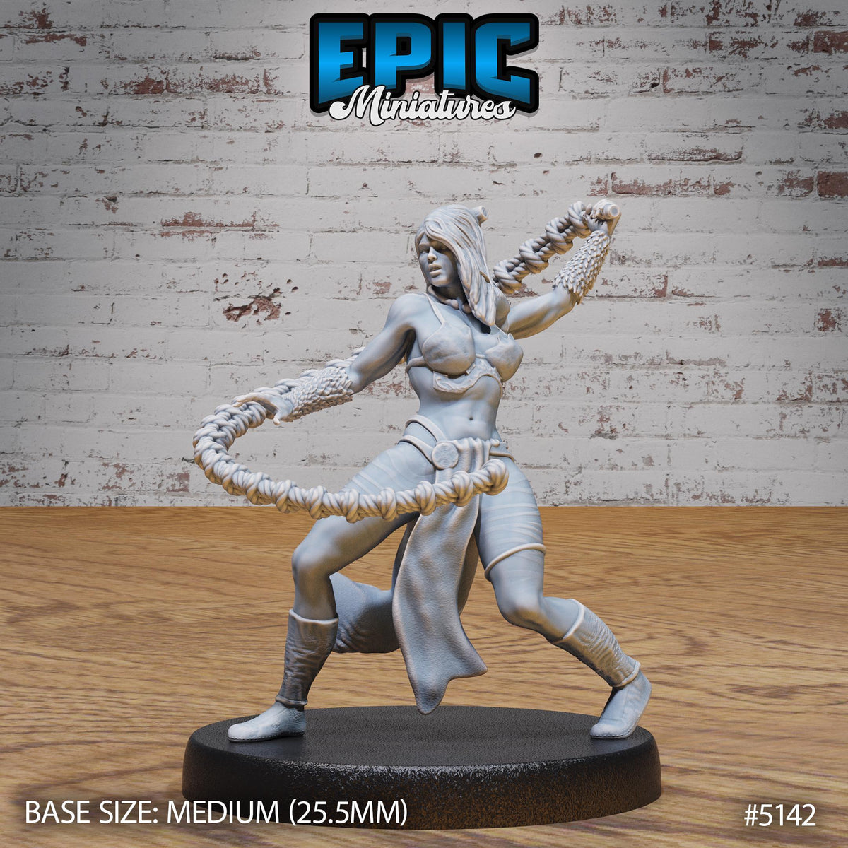 Female Slaver Option #5142 front DND miniature Prison Break 16k resin