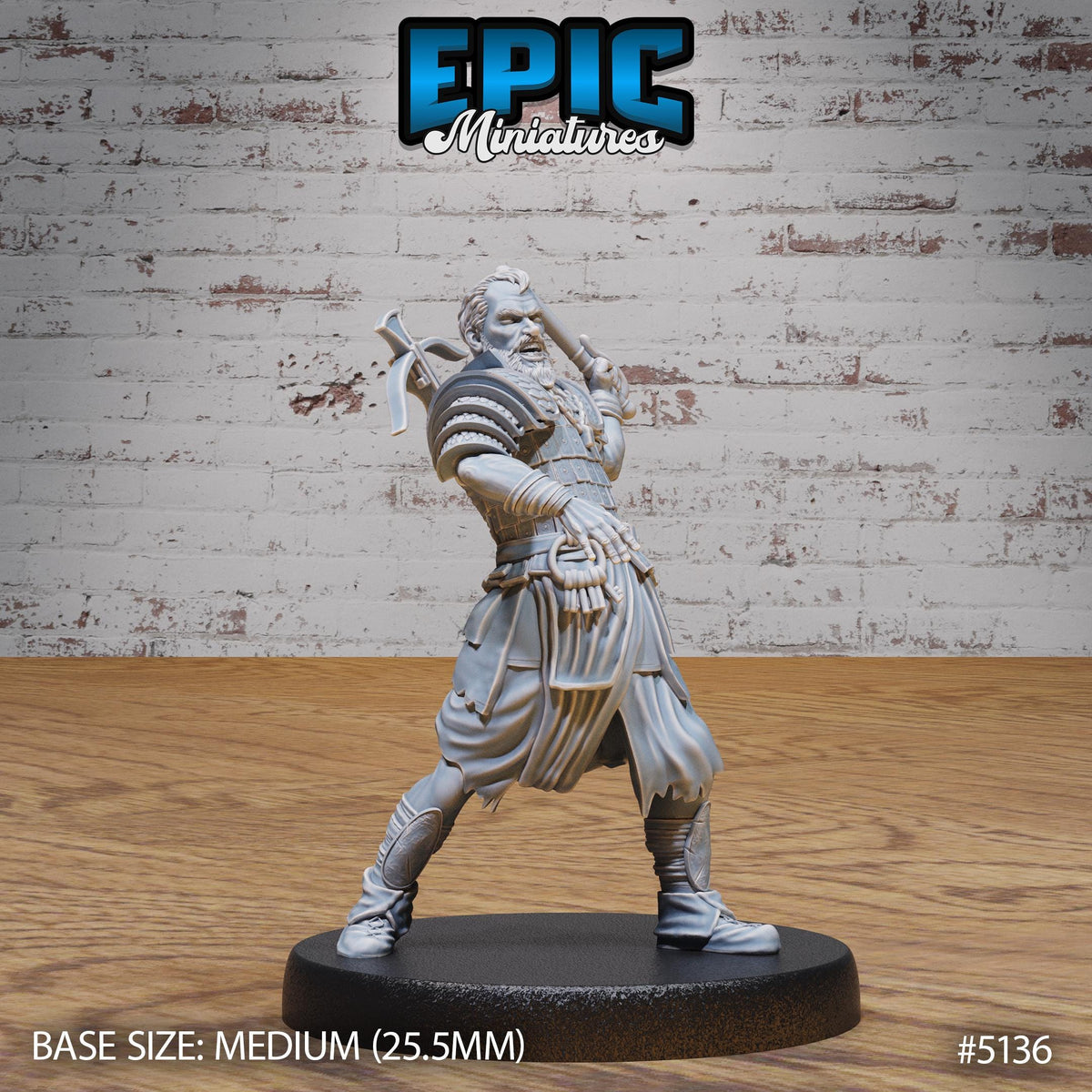 Human Jailer Option #5136 front DND miniature Prison Break 16k resin