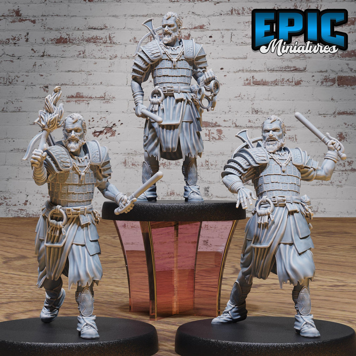 Human Jailer Set of 3 DND miniatures group photo Prison Break