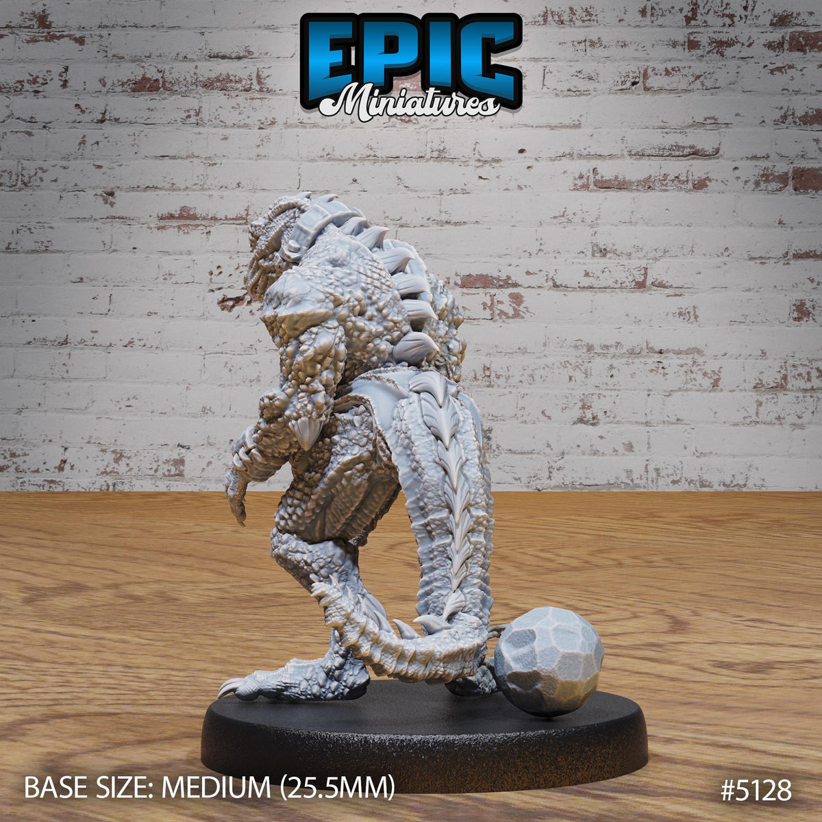Lizardfolk Slave Option #5128 back DND miniature Prison Break 16k resin