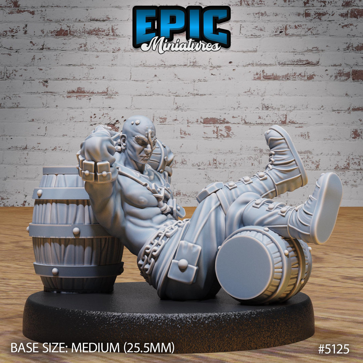 Slave Merchant Option #5125 front DND miniature Prison Break 16k resin