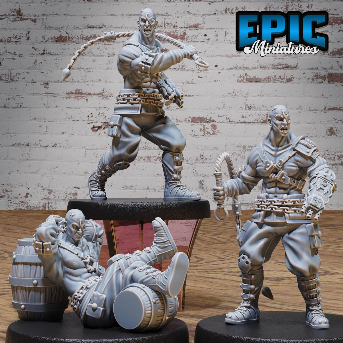 Slave Merchant Set of 3 DND miniatures group photo Prison Break