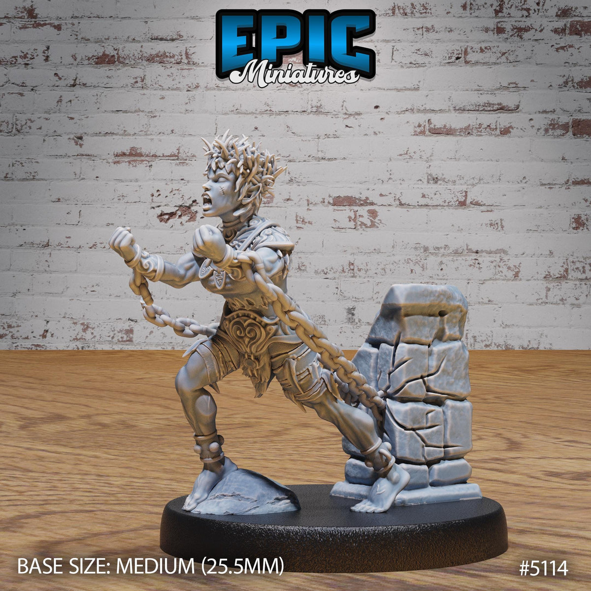 Slave Halfling Option #5114 front DND miniature Prison Break 16k resin
