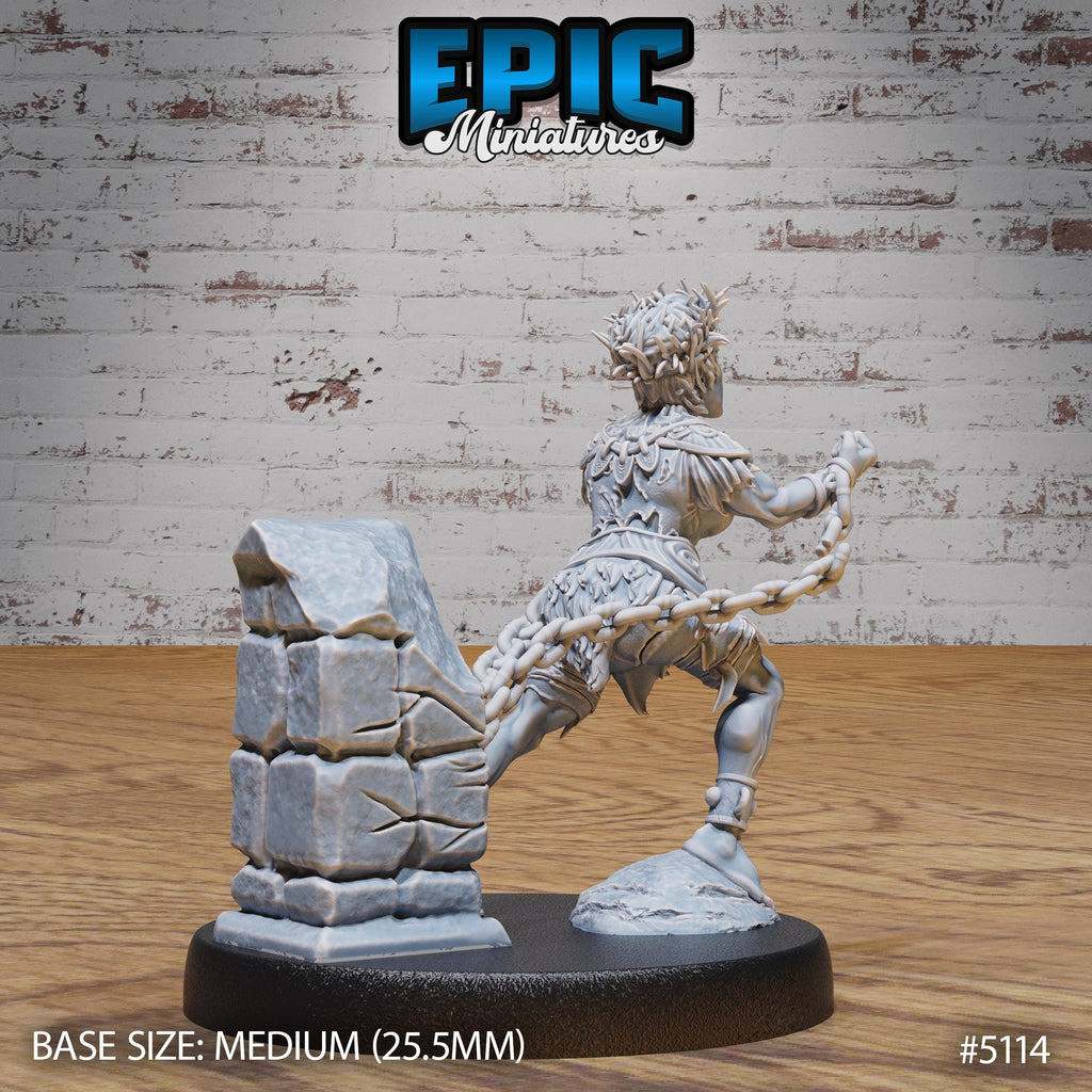 Slave Halfling Option #5114 back DND miniature Prison Break 16k resin