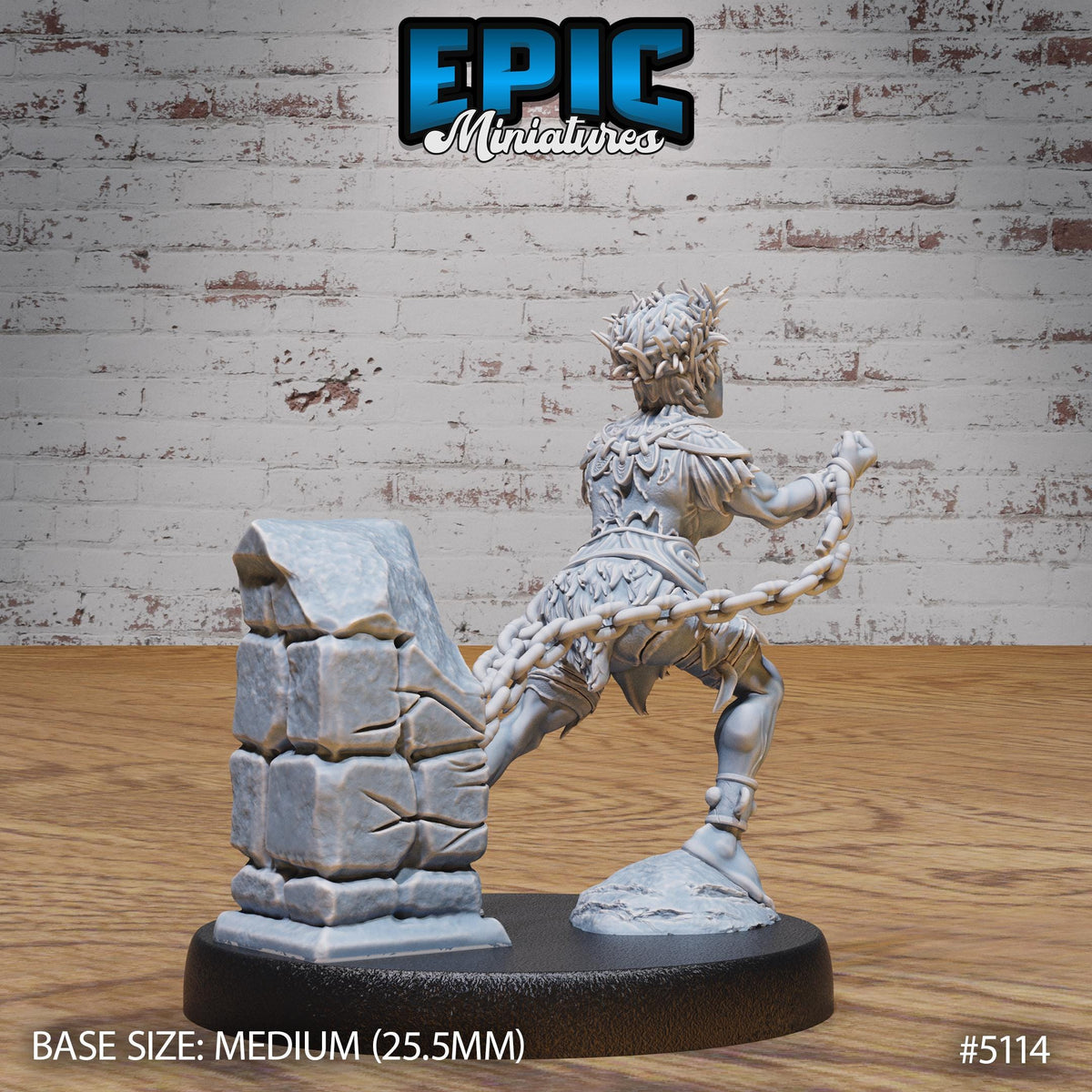 Slave Halfling Option #5114 back DND miniature Prison Break 16k resin