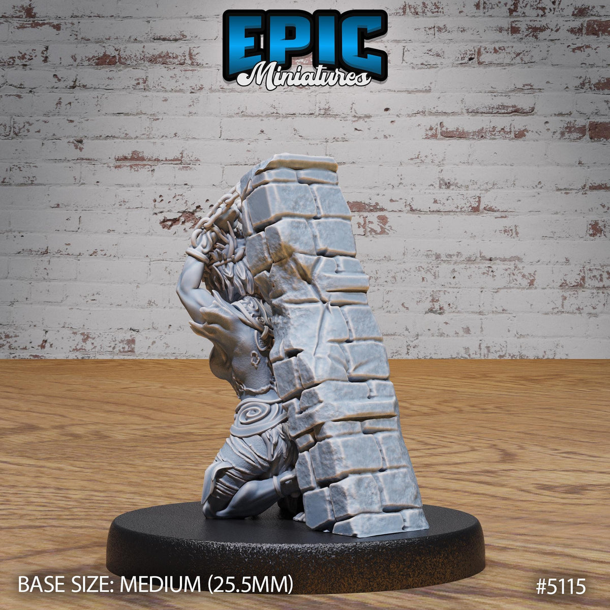 Slave Halfling Option #5115 back DND miniature Prison Break 16k resin