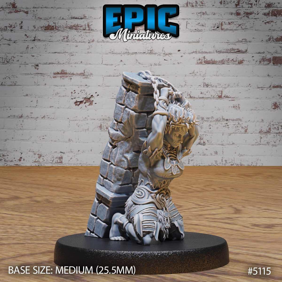 Slave Halfling Option #5115 front DND miniature Prison Break 16k resin