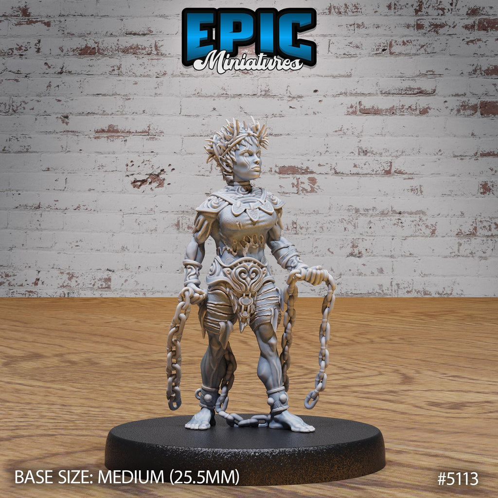 Slave Halfling Option #5113 front DND miniature Prison Break 16k resin